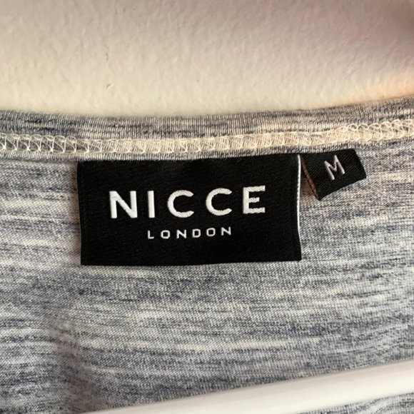 Nicce Heathered Gray Mens Logo Tank Top - Picture 3 of 5